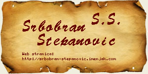 Srbobran Stepanović vizit kartica
